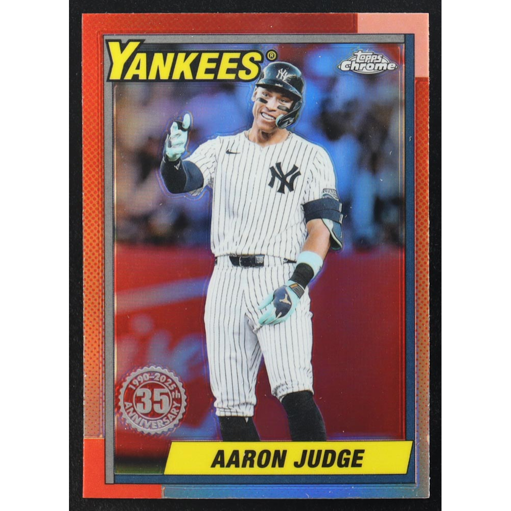 Aaron Judge 2025 Topps Chrome '90 Topps #90CB11 at PristineAuction.com