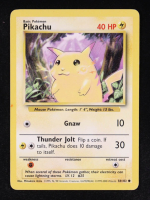 Pikachu 1999 Pokemon Base Unlimited #58 Yellow Cheeks at PristineAuction.com