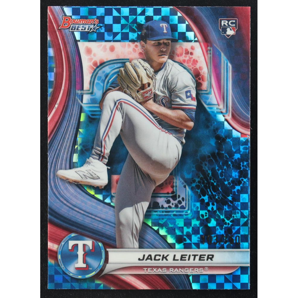 Jack Leiter 2024 Bowman's Best Blue Refractors #68 RC #103/150 at PristineAuction.com