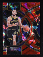 Stephen Curry 2023-24 Select Prizms Red Cracked Ice #145 at PristineAuction.com