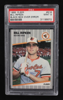 Bill Ripken 1989 Fleer #616E DP / Black Box Covering Bat Knob (PSA 9) at PristineAuction.com