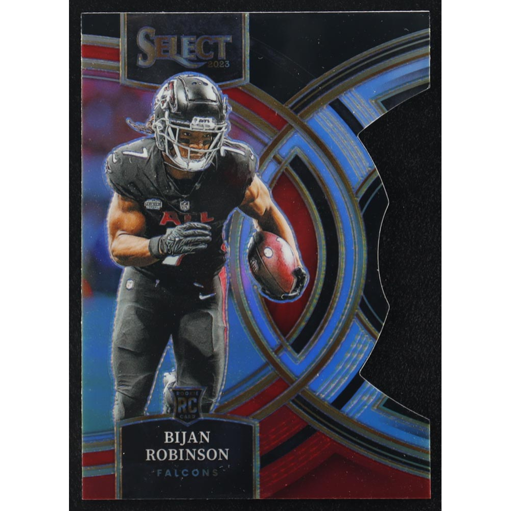 Bijan Robinson 2023 Select Prizm Silver Die Cut #180 RC at PristineAuction.com