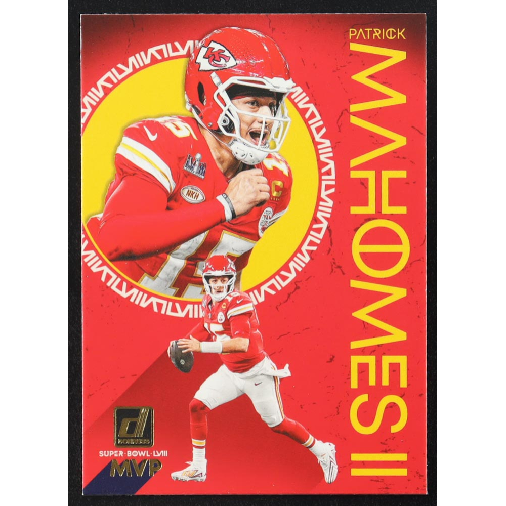 Patrick Mahomes 2024 Panini Donruss MVP #SBMVPPM at PristineAuction.com