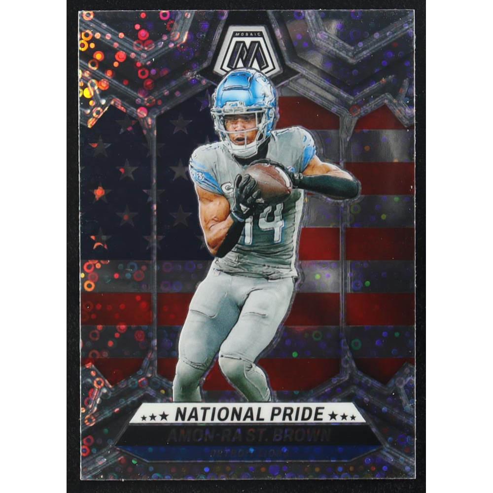 Amon-Ra St. Brown 2024 Panini Mosaic Mosaic No Huddle Silver #263 NP at PristineAuction.com