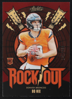 Bo Nix 2024 Absolute Rock Out Spectrum Red #ROBNX RC #141/150 at PristineAuction.com