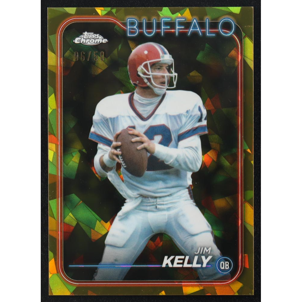 Jim Kelly 2024 Topps Chrome Sapphire Gold #7 #6/50 at PristineAuction.com