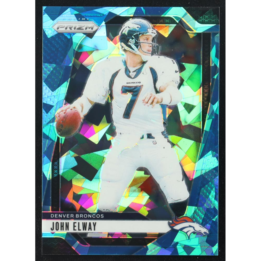 John Elway 2024 Panini Prizm Prizms Blue Ice #89 #99/99 at PristineAuction.com