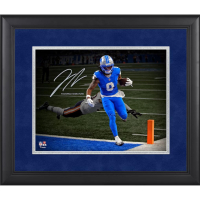 Jahmyr Gibbs Lions Custom Framed Spotlight Photo at PristineAuction.com