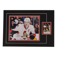 Jason Spezza Signed 12x17 Custom Matted Sports Card Display with Photo (JSA) at PristineAuction.com