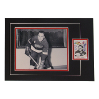 Red Kelly Signed 12x17 Custom Matted Sports Card Display with Photo Inscribed "HOF 69" (JSA) at PristineAuction.com