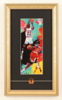 "Michael Jordan" by Leroy Neiman Custom Framed Art Print Display at PristineAuction.com