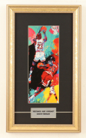 "Michael Jordan" by Leroy Neiman Custom Framed Art Print Display at PristineAuction.com