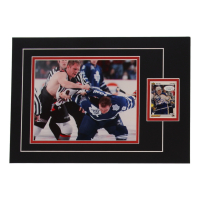 Rob Ray Signed 12x17 Custom Matted Sports Card Display with Photo (JSA) at PristineAuction.com