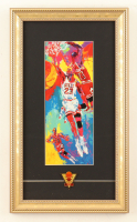 "Michael Jordan" by Leroy Neiman Custom Framed Art Print Display at PristineAuction.com