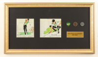 LeRoy Neiman Set of (2) Tiger Woods Custom Framed Art Print Display at PristineAuction.com
