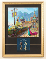 "Anna and Elsa" by Thomas Kinkade Custom Framed Display at PristineAuction.com