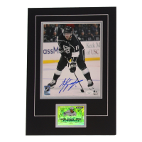 Anze Kopitar Signed 12x17 Custom Matted Photo Display with Trading Card (JSA) at PristineAuction.com