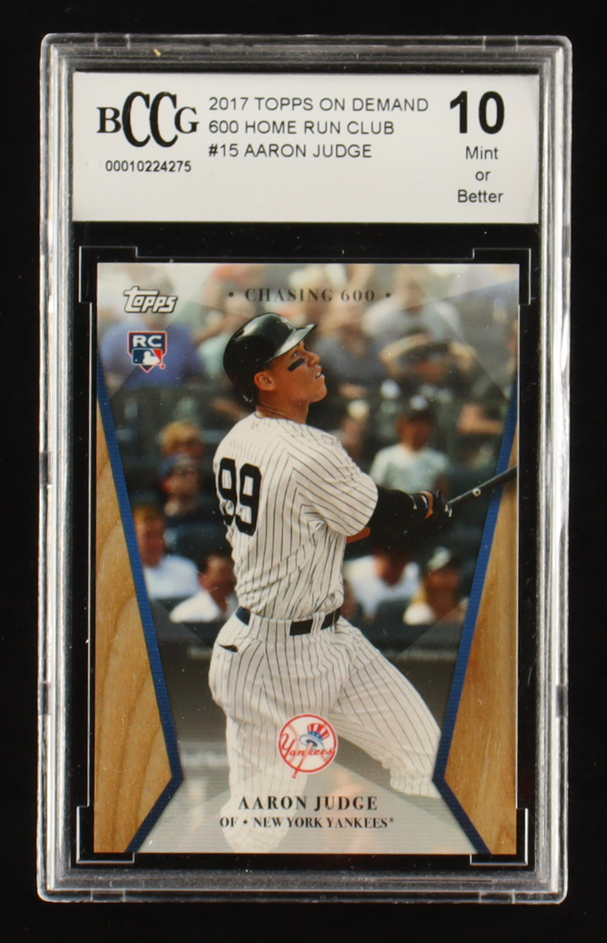 Aaron Judge 2017 Topps On Demand 600 Home Run Club #15 RC (BCCG 10) at PristineAuction.com Aaron Judge 2017 Topps On Demand 600 Home Run Club #15 RC (BCCG 10) at PristineAuction.com