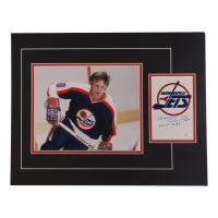 Bobby Hull Signed 12x17 Custom Matted Cut Display with Photo Inscribed "HOF 1983" (JSA) at PristineAuction.com