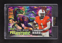 Cameron Ward 2024 Wild Card Alumination Dino-Might Pre-Historic Raptor Green Stealth #PHRAP3-CW #1/5 RC at PristineAuction.com
