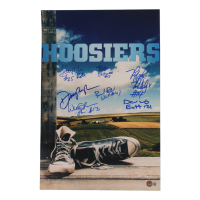Hoosiers Cast Signed 12x18 Photo By (7) Including Maris Valainis, Wade Schenck, & Brad Boyle With Character Name Inscriptions (Beckett) at PristineAuction.com