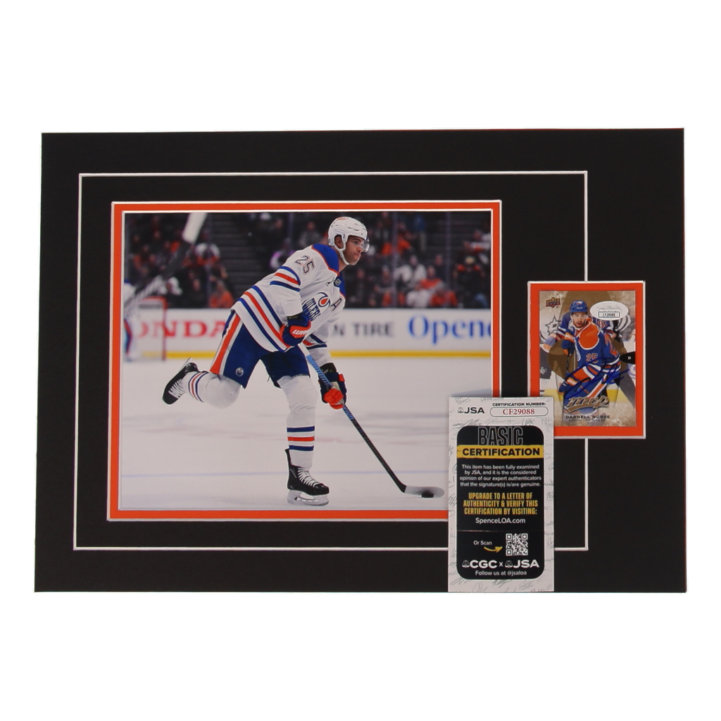 Darnell Nurse Signed 12x17 Custom Matted Sports Card Display with Photo (JSA) at PristineAuction.com Darnell Nurse Signed 12x17 Custom Matted Sports Card Display with Photo (JSA) at PristineAuction.com