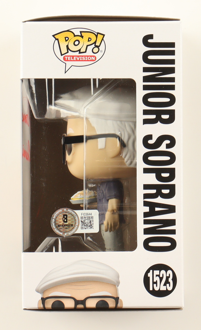 Dominic Chianese Signed "The Sopranos" #1523 Junior Soprano Funko Pop! Vinyl Figure (Beckett) at PristineAuction.com Dominic Chianese Signed "The Sopranos" #1523 Junior Soprano Funko Pop! Vinyl Figure (Beckett) at PristineAuction.com