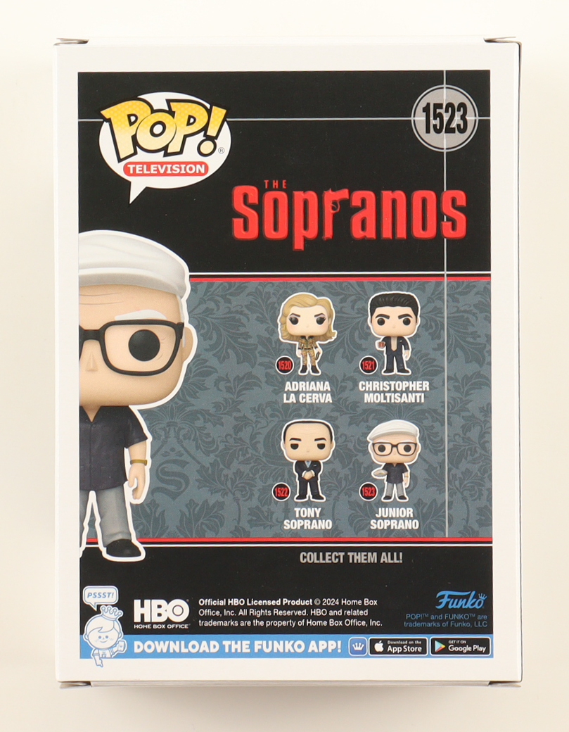 Dominic Chianese Signed "The Sopranos" #1523 Junior Soprano Funko Pop! Vinyl Figure (Beckett) at PristineAuction.com Dominic Chianese Signed "The Sopranos" #1523 Junior Soprano Funko Pop! Vinyl Figure (Beckett) at PristineAuction.com