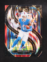 Keon Coleman 2024 Select Prizm Black and Red Shock #153 RC at PristineAuction.com