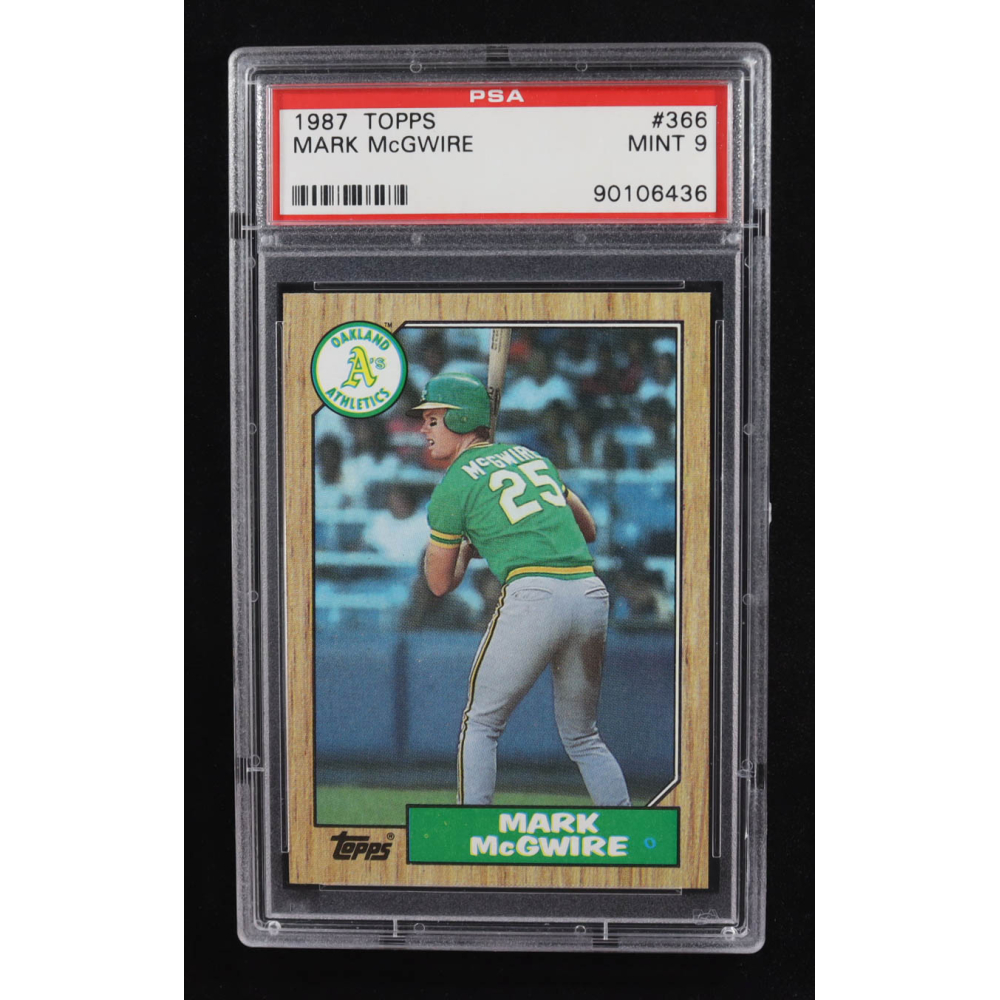 Mark McGwire 1987 Topps #366 RC (PSA 9) at PristineAuction.com