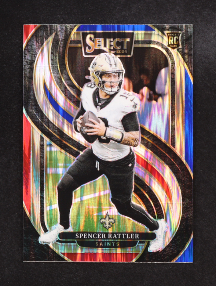 Spencer Rattler 2024 Select Prizm Red and Blue Shock #130 RC