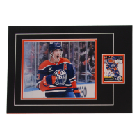 Ryan Nugent-Hopkins Signed 12x17 Custom Matted Sports Card Display with Photo (JSA) at PristineAuction.com