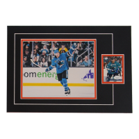 Joe Pavelski Signed 12x17 Custom Matted Sports Card Display with Photo (JSA) at PristineAuction.com
