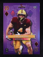 Cameron Skattebo 2024 Wild Card 5 Card Draw Stacked Deck Ten of Diamonds Purple #SDPDCSN #3/4 RC at PristineAuction.com