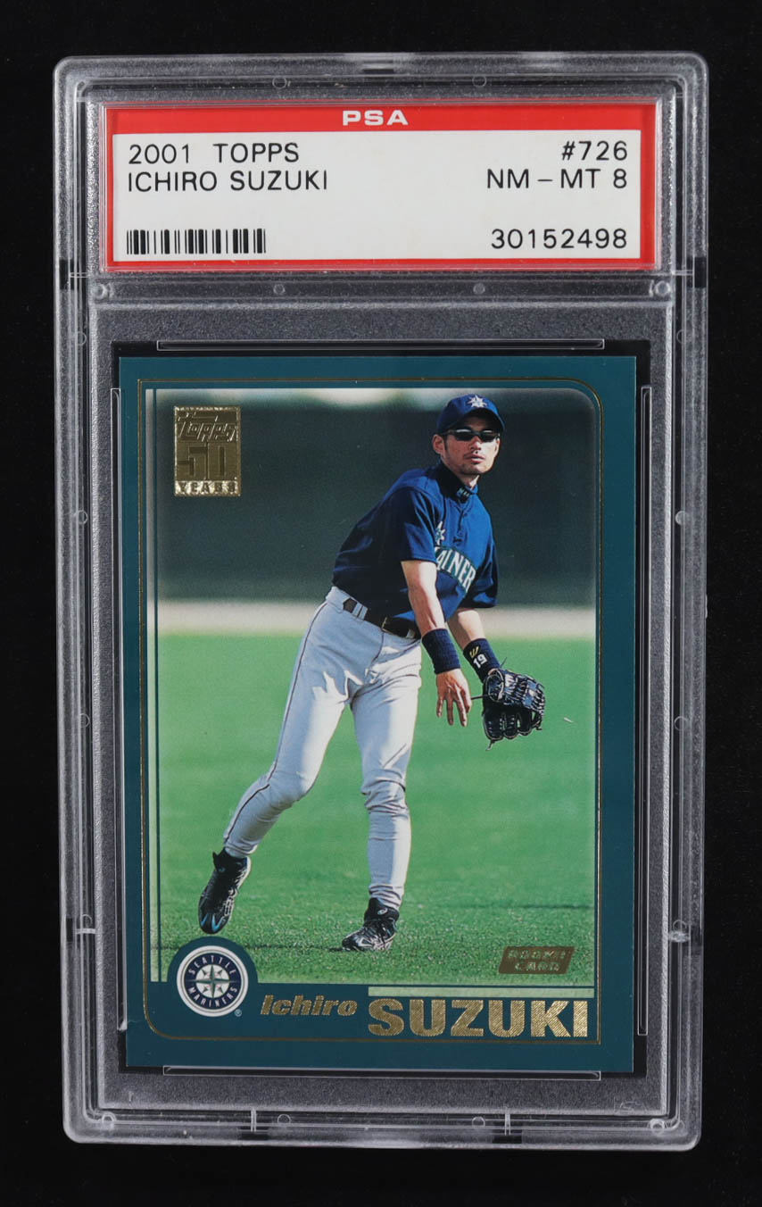 Ichiro Suzuki 2001 Topps #726 RC (PSA 8) at PristineAuction.com Ichiro Suzuki 2001 Topps #726 RC (PSA 8) at PristineAuction.com