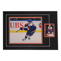 Josh Bailey Signed 12x17 Custom Matted Sports Card Display with Photo (JSA) at PristineAuction.com