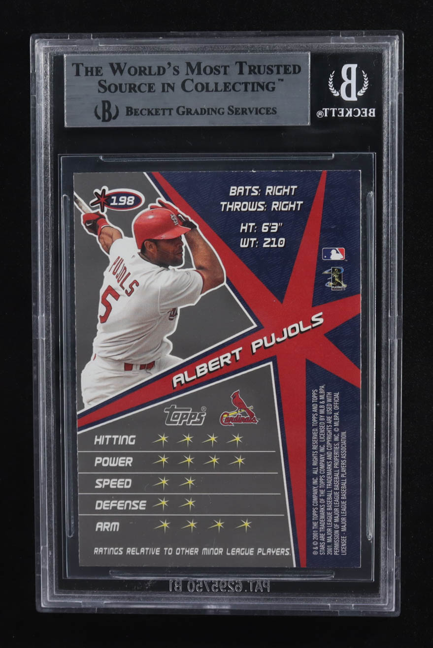 Albert Pujols 2001 Topps Stars #198 RC (BGS 8.5) at PristineAuction.com Albert Pujols 2001 Topps Stars #198 RC (BGS 8.5) at PristineAuction.com