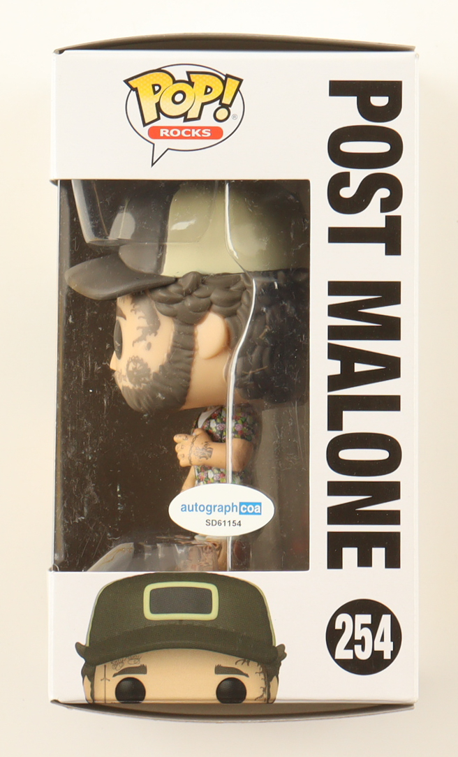 Post Malone Signed #254 Funko Pop! Vinyl Figure (ACOA) at PristineAuction.com Post Malone Signed #254 Funko Pop! Vinyl Figure (ACOA) at PristineAuction.com