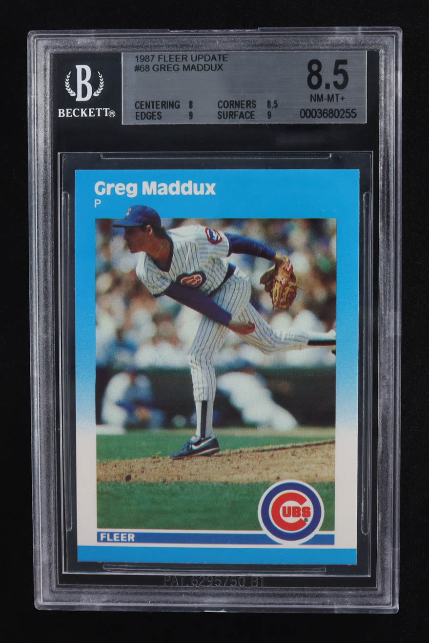 Greg Maddux 1987 Fleer Update #U68 XRC (BGS 8.5) | Pristine Auction