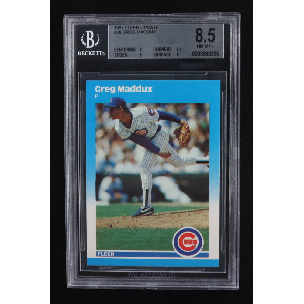 Greg Maddux 1987 Fleer Update #U68 XRC (BGS 8.5) at PristineAuction.com
