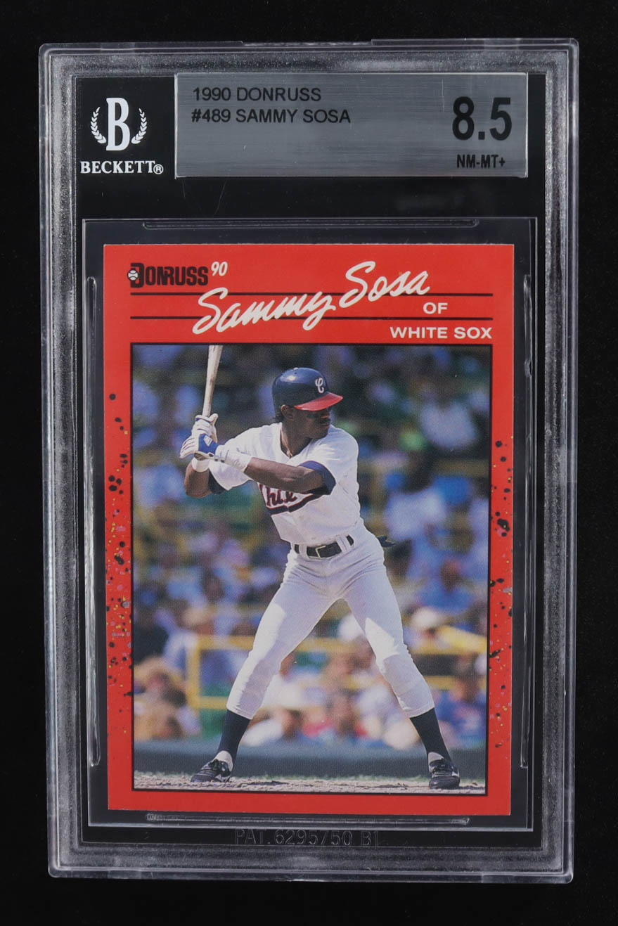 Sammy Sosa 1990 Donruss #489 RC (BGS 8.5) at PristineAuction.com Sammy Sosa 1990 Donruss #489 RC (BGS 8.5) at PristineAuction.com