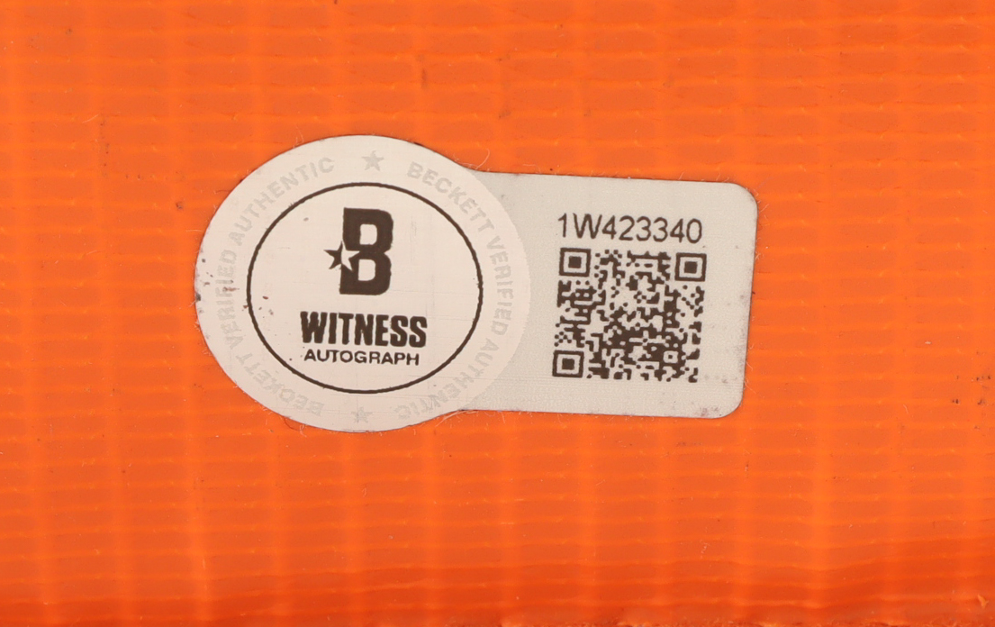 Brock Bowers Signed Full-Size Football Pylon (Beckett) at PristineAuction.com Brock Bowers Signed Full-Size Football Pylon (Beckett) at PristineAuction.com