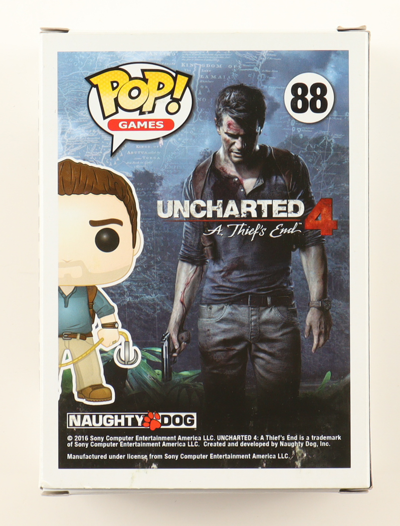Nolan North Signed "Uncharted 4: A Thief's End" #88 Nathan Drake Funko Pop! Vinyl Figure (ACOA) at PristineAuction.com Nolan North Signed "Uncharted 4: A Thief's End" #88 Nathan Drake Funko Pop! Vinyl Figure (ACOA) at PristineAuction.com