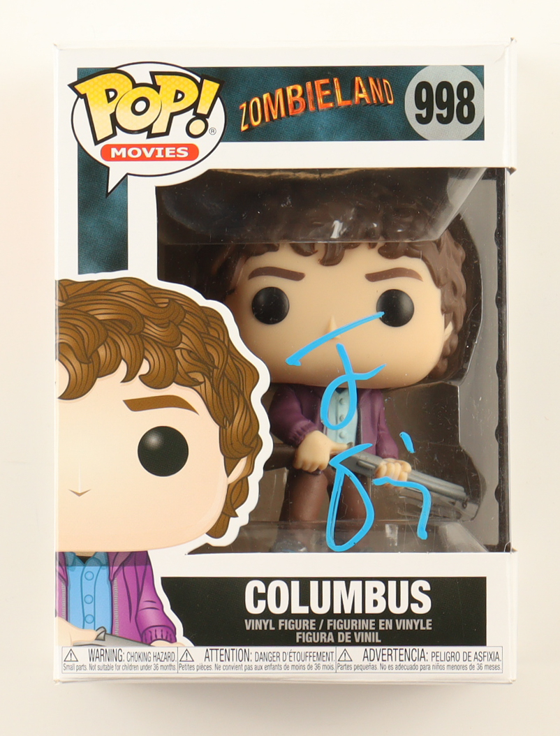 Jesse Eisenberg Signed "Zombieland" #998 Columbus Funko Pop! Vinyl Figure (ACOA) at PristineAuction.com Jesse Eisenberg Signed "Zombieland" #998 Columbus Funko Pop! Vinyl Figure (ACOA) at PristineAuction.com