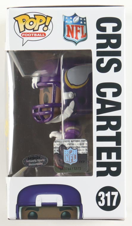 Cris Carter Signed Vikings #317 Funko Pop! Vinyl Figure (Schwartz) at PristineAuction.com Cris Carter Signed Vikings #317 Funko Pop! Vinyl Figure (Schwartz) at PristineAuction.com