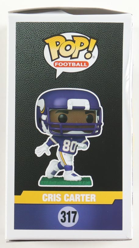 Cris Carter Signed Vikings #317 Funko Pop! Vinyl Figure (Schwartz) at PristineAuction.com Cris Carter Signed Vikings #317 Funko Pop! Vinyl Figure (Schwartz) at PristineAuction.com