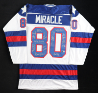 1980 Team USA | "Miracle on Ice" | Jersey Signed by (18) with Mike Eruzione, Jim Craig, Mark Johnson, Neal Broten (Beckett) at PristineAuction.com