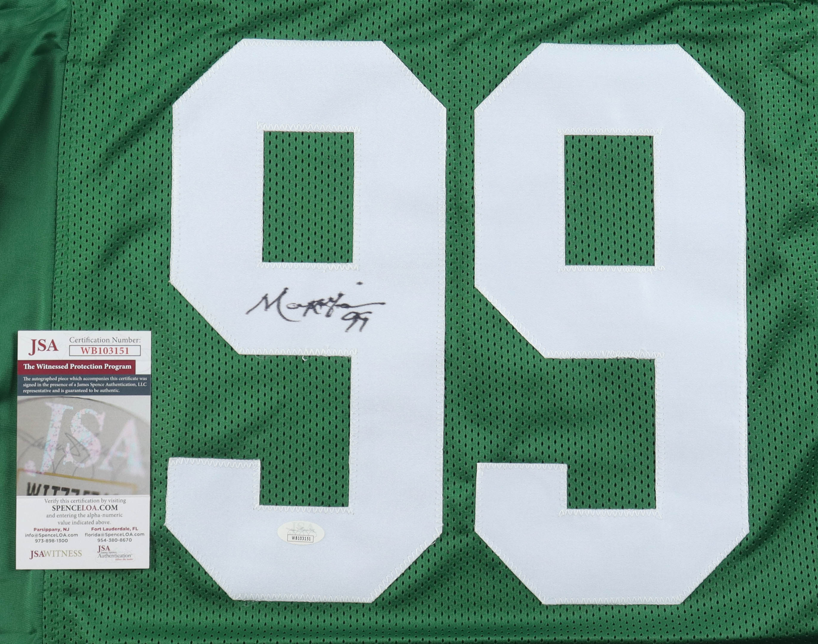 Mark Gastineau Signed Jersey (JSA) at PristineAuction.com Mark Gastineau Signed Jersey (JSA) at PristineAuction.com