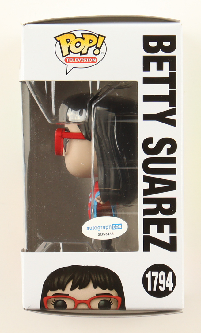 America Ferrera Signed "Ugly Betty" #1794 Betty Suarez Funko Pop! Vinyl Figure (ACOA) at PristineAuction.com America Ferrera Signed "Ugly Betty" #1794 Betty Suarez Funko Pop! Vinyl Figure (ACOA) at PristineAuction.com