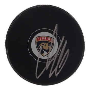 Aleksander Barkov Signed Panthers Logo Hockey Puck (Beckett) at PristineAuction.com Aleksander Barkov Signed Panthers Logo Hockey Puck (Beckett) at PristineAuction.com